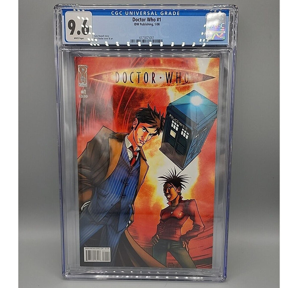 Doctor Who #1 CGC 9.6 Grade IDW Publishing 2008 Gary Russell & Nick Roche Art - Picture 1 of 4